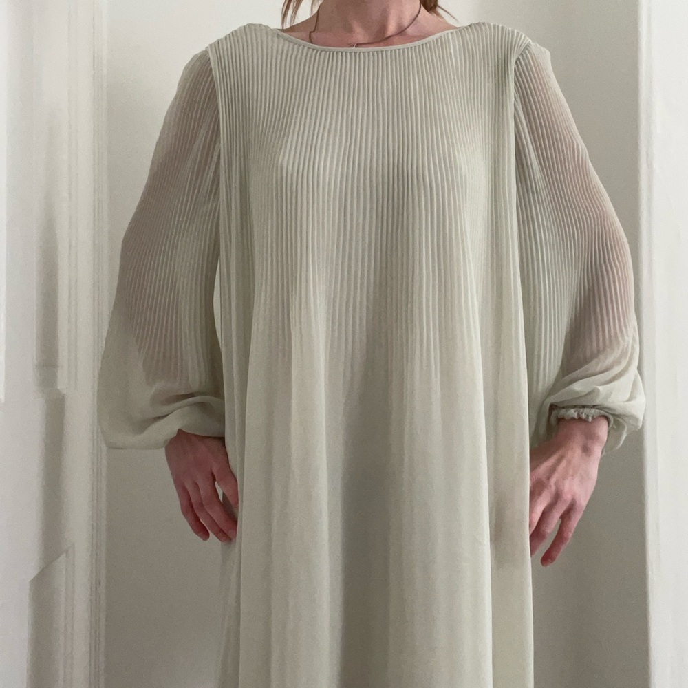 Aritizia (wilfred) Pleated Sheer Dress